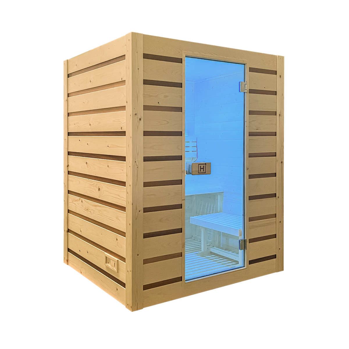 Sauna Vapeur Holl's Eccolo 2 Places Épicéa & Cèdre Rouge | Espace Sport