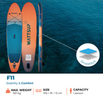 Surf de remo inflable Wattsup F11 All-Round / Touring | Espace Sport