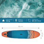 Surf de remo inflable Wattsup F11 All-Round / Touring | Espace Sport