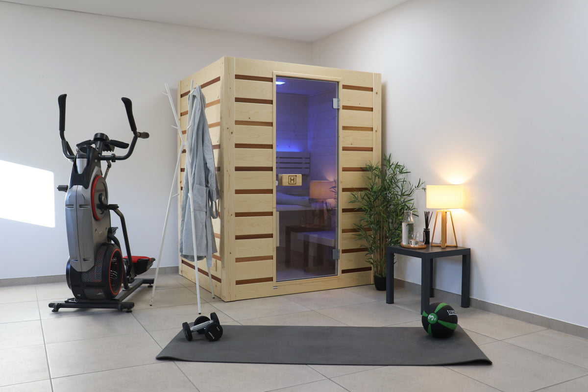 Sauna Vapeur Holl's Eccolo 2 Places Épicéa & Cèdre Rouge | Espace Sport