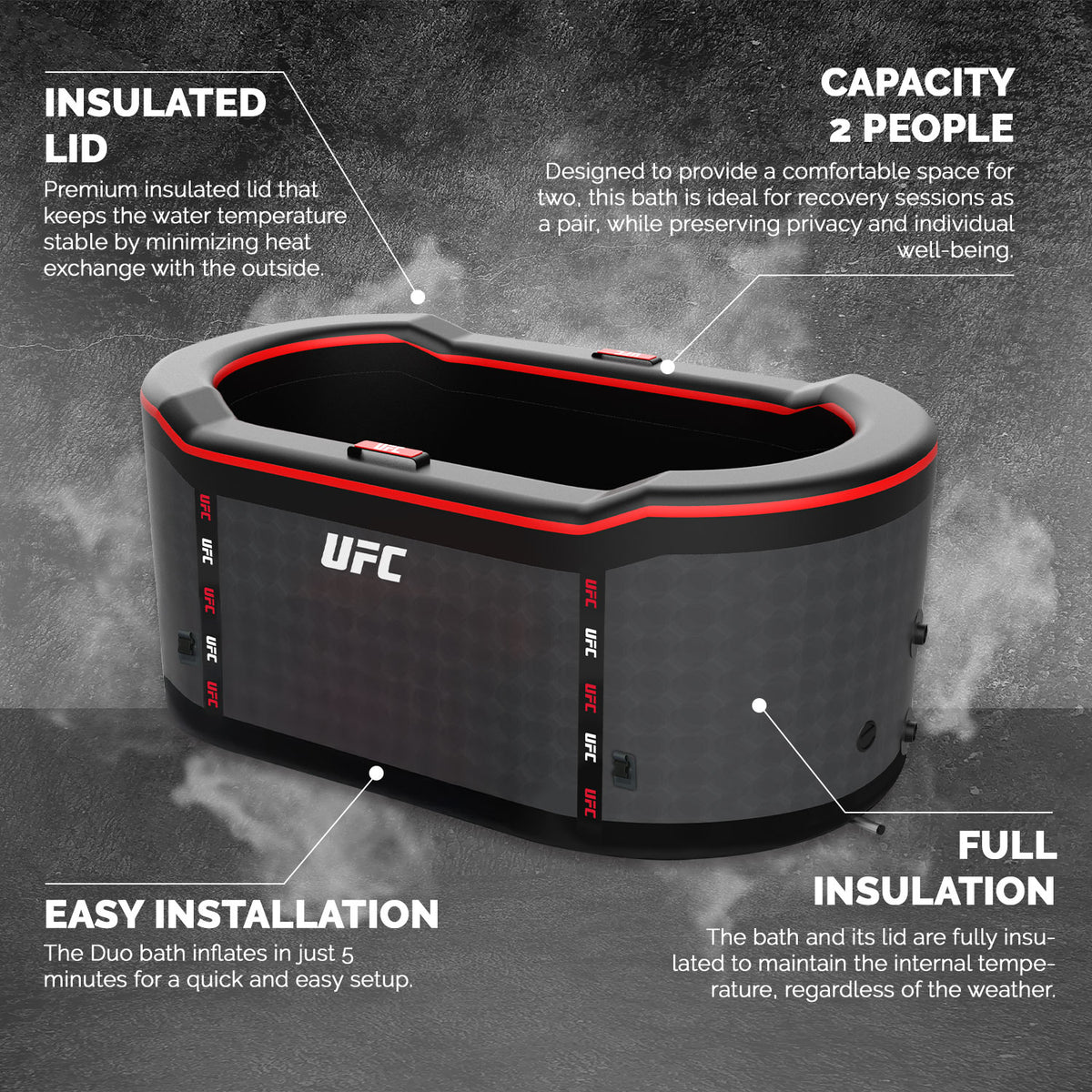 Baño Frío UFC IceBath Duo NetSpa | Espacio Deporte