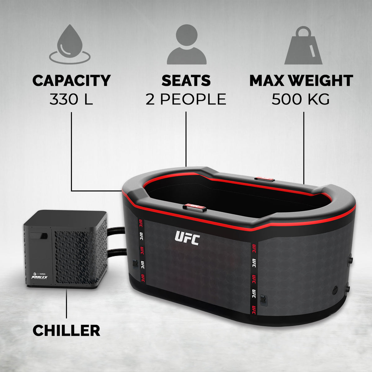 Baño Frío UFC IceBath Duo NetSpa | Espacio Deporte