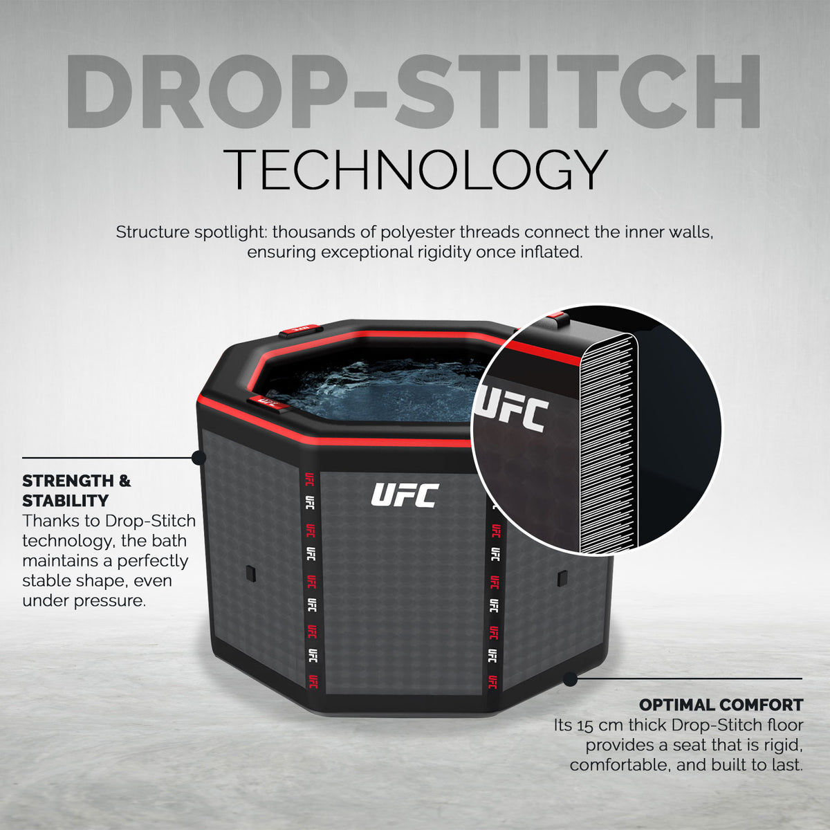 Bain Froid de Récupération Ice Barrel UFC NetSpa | Espace Sport