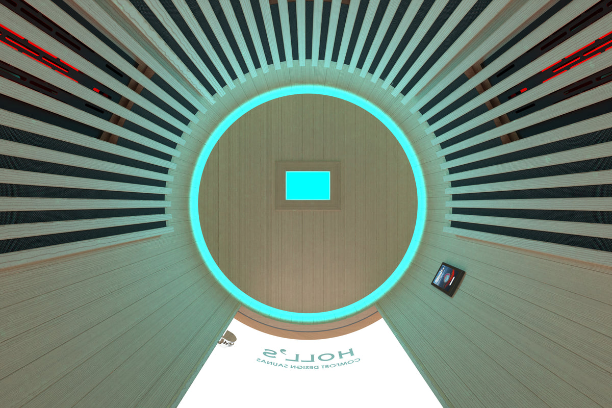 Sauna Infrarouge Holl's Moon 1 Place Wood Color | Espace Sport