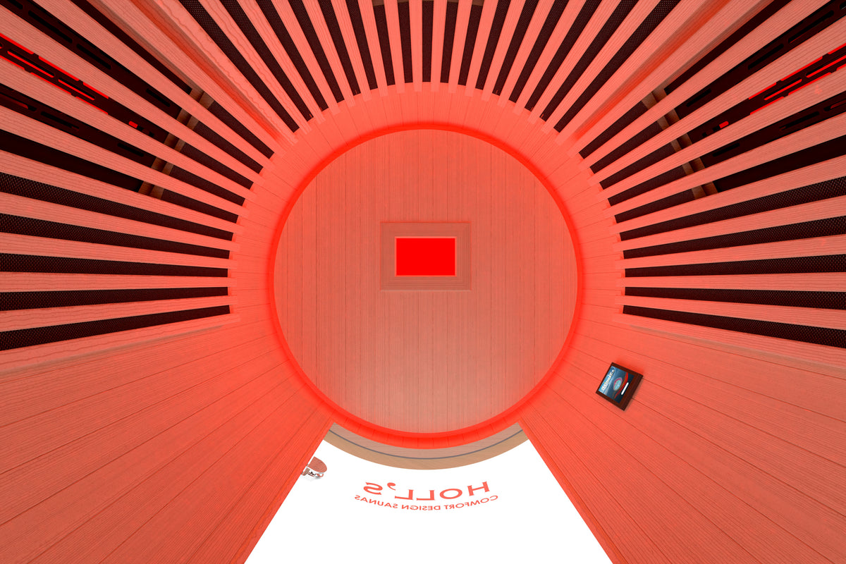 Sauna Infrarouge Holl's Moon 1 Place Wood Color | Espace Sport