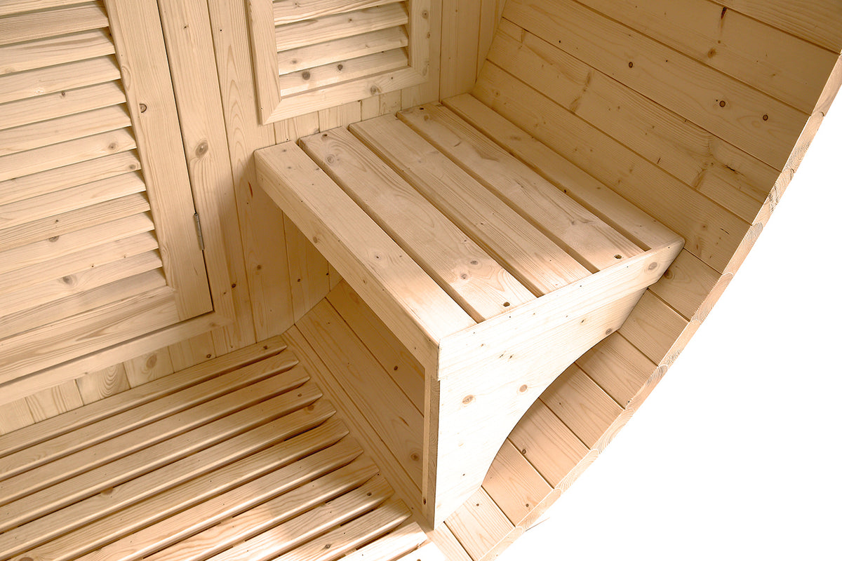 Holl's Gaïa Luna 6-Person Outdoor Sauna | Barrel Sauna | Espace Sport