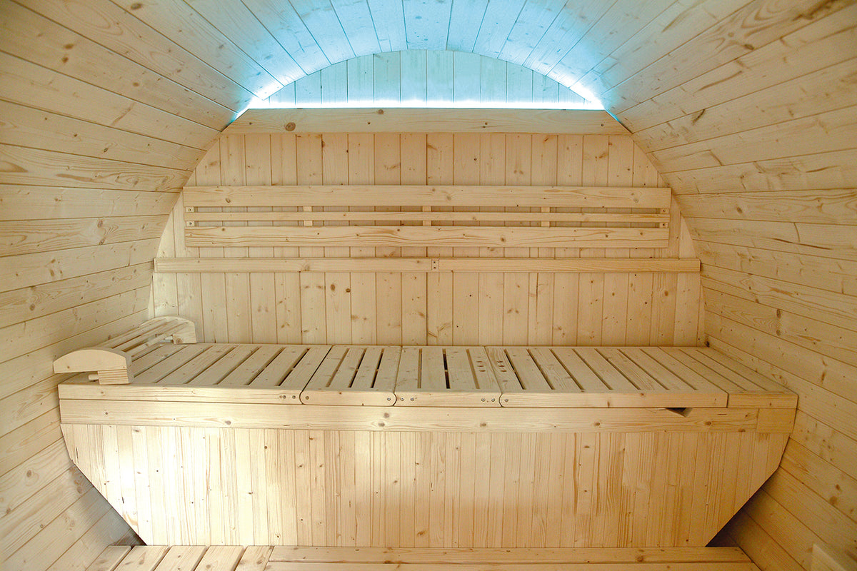 Holl's Gaïa Luna 6-Person Outdoor Sauna | Barrel Sauna | Espace Sport