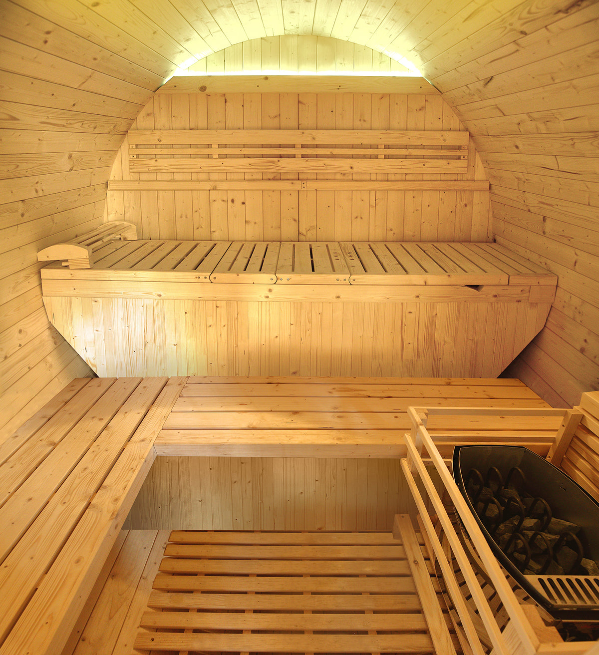 Holl's Gaïa Luna 6-Person Outdoor Sauna | Barrel Sauna | Espace Sport