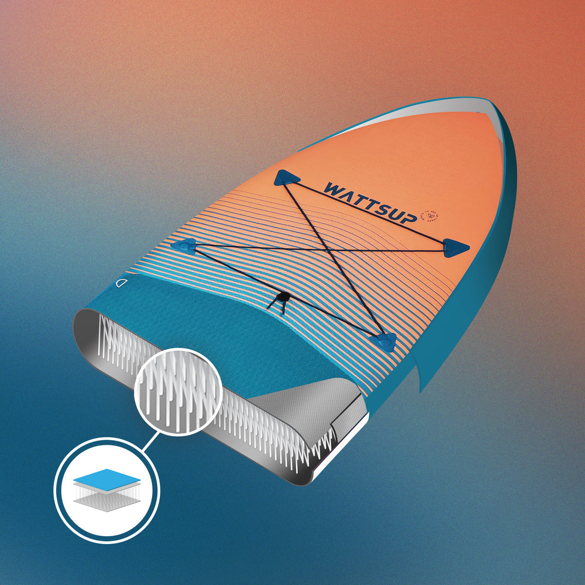 Surf de remo inflable Wattsup F11 All-Round / Touring | Espace Sport