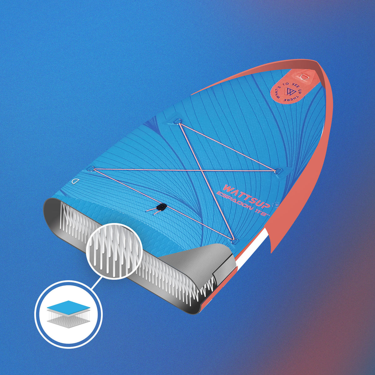 Surf de remo inflable Wattsup Espadon 11'8" | Espace Sport