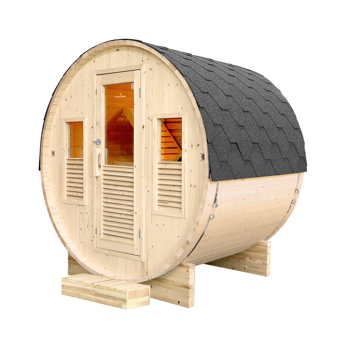 Holl's Gaïa Bella 3-Person Outdoor Sauna | Barrel Sauna | Espace Sport