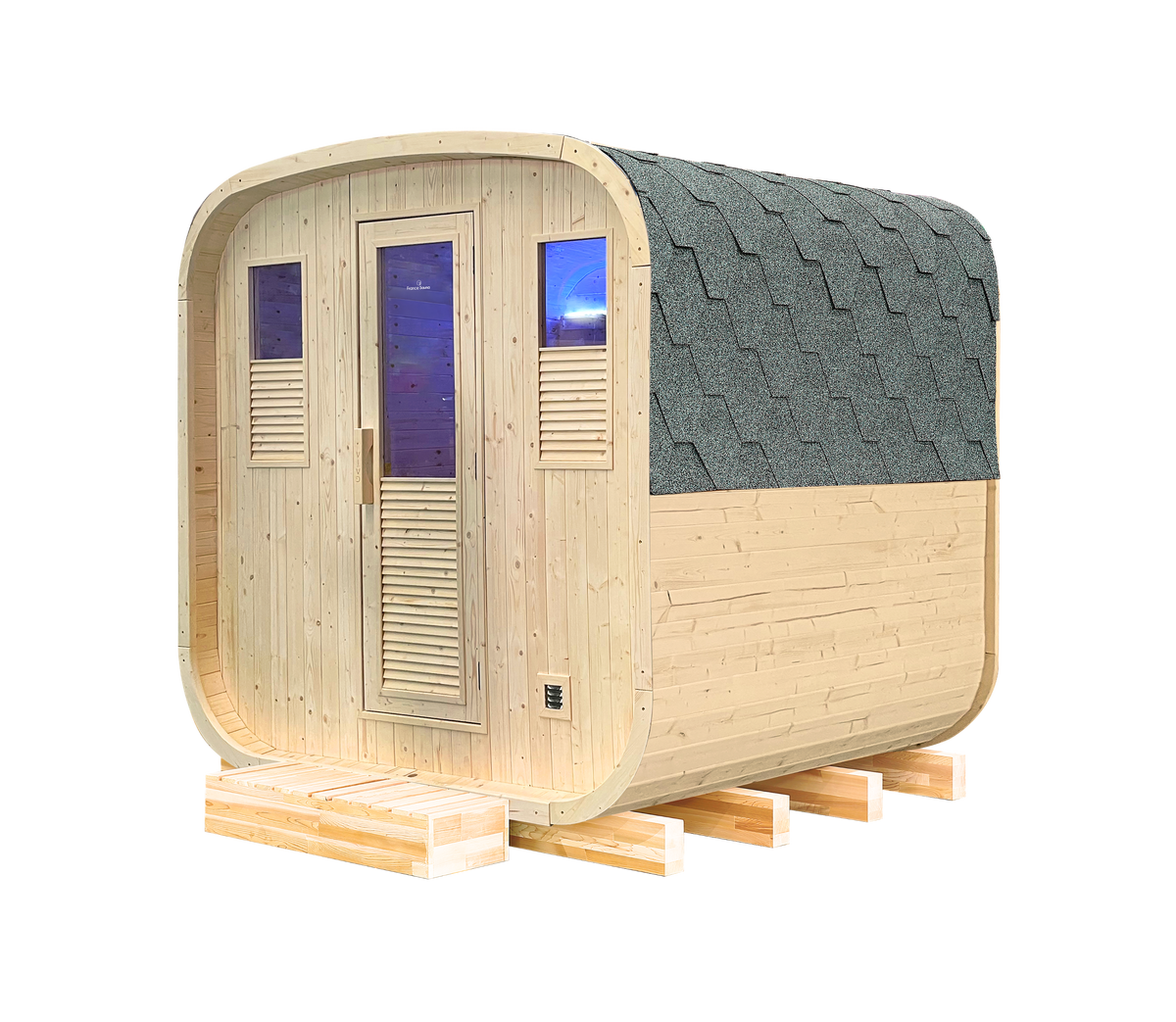 Holl's Gaïa Nova Outdoor Sauna | Traditional Steam Sauna | Sports Area