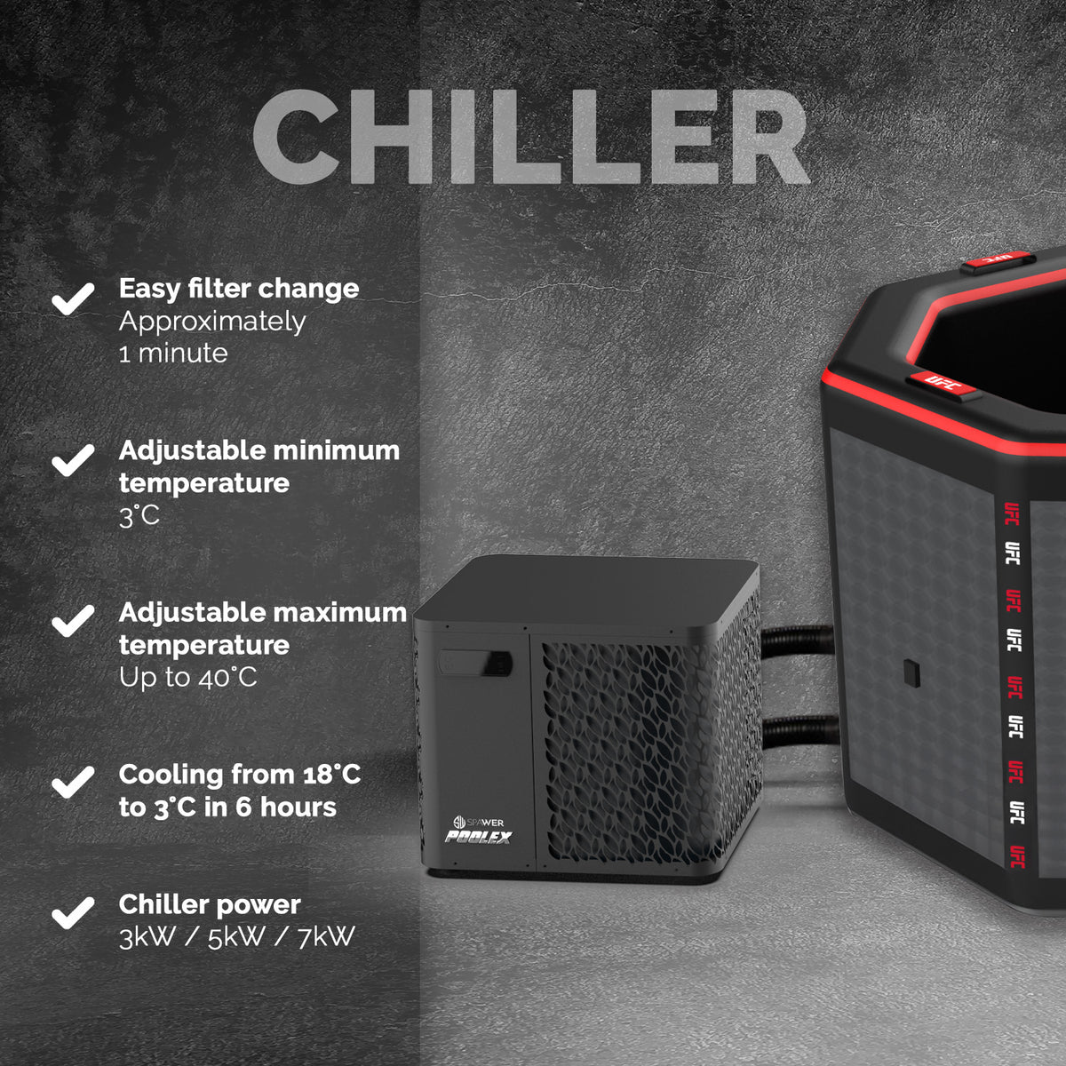 Bain Froid de Récupération Ice Barrel UFC NetSpa | Espace Sport