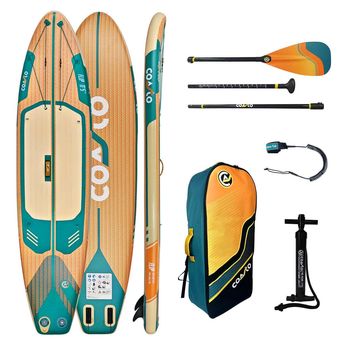 Surf de remo inflable Coasto Flip 11'5 | Espace Sport