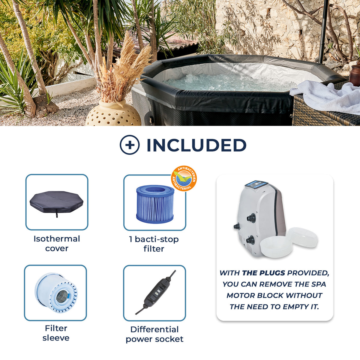 Spa Semi-Rigide NetSpa Octopus 4-6 Places | Espace Sport