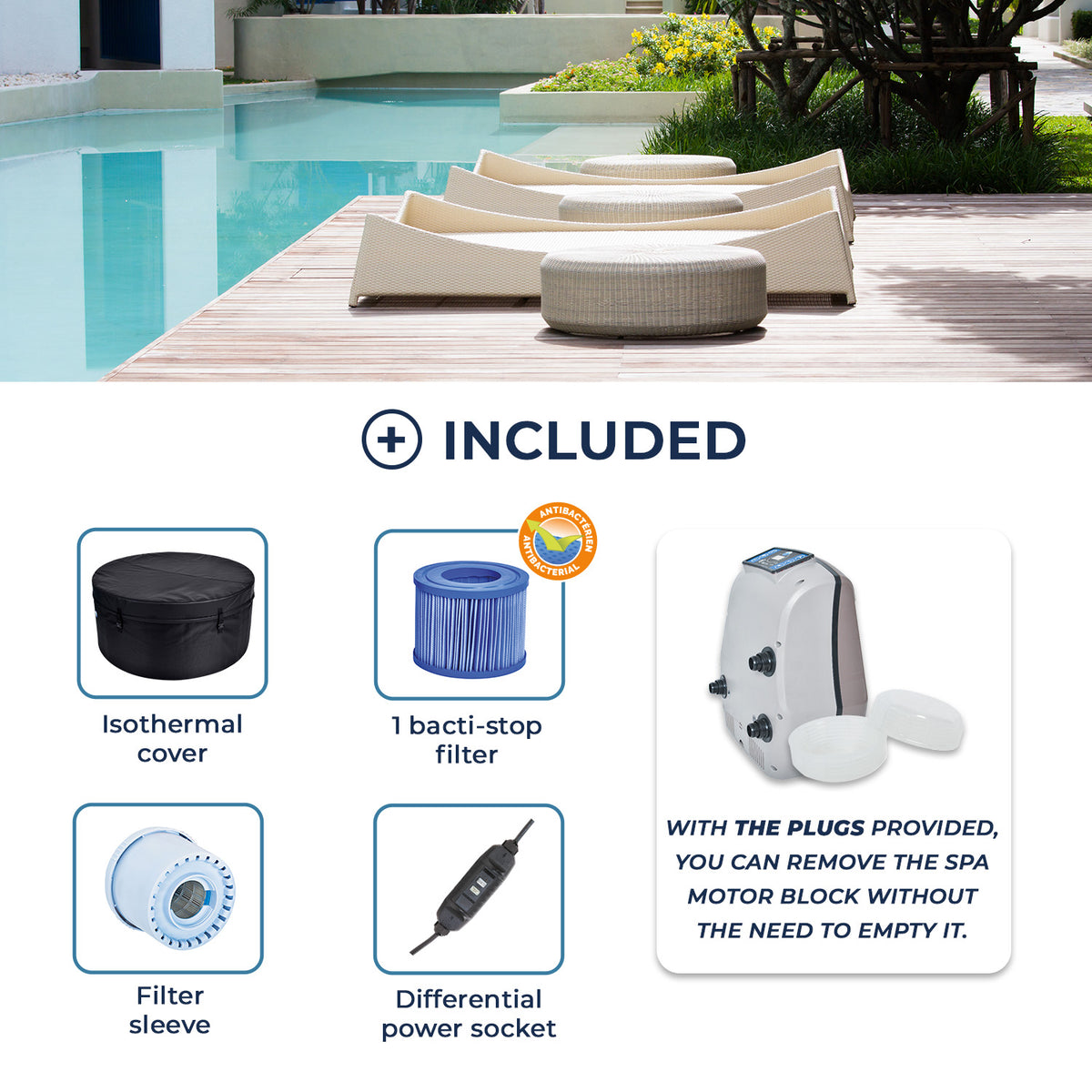 VITA 4-Person Rigid Spa NetSpa | Espace Sport