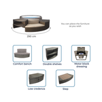 Spa Semi-Rigide NetSpa Vita Premium & Mobilier 5 Éléments | Espace Sport