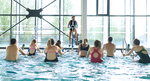 Waterflex WR Max Pool Exercise Bike in Anodized Aluminum