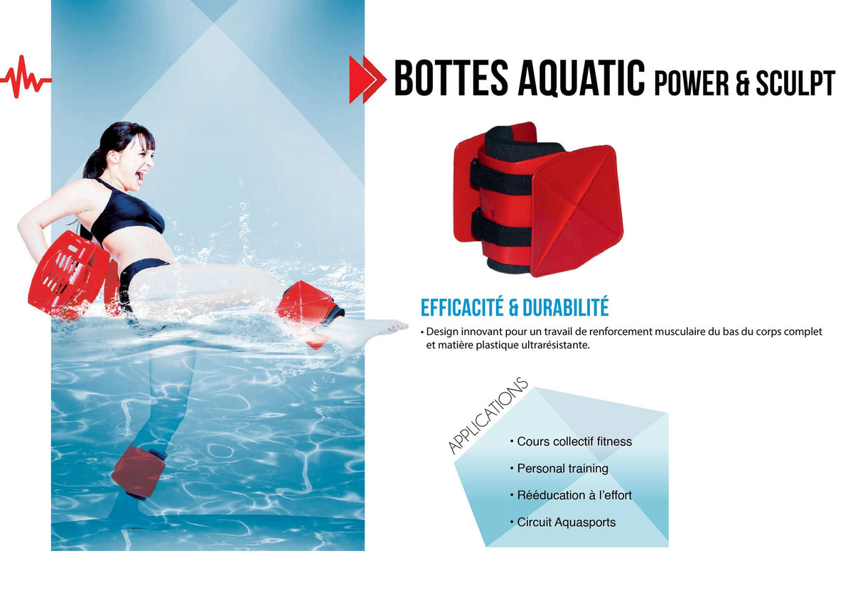 Resistance Boots for Water Aerobics and Aqua Fitness (Pair)
