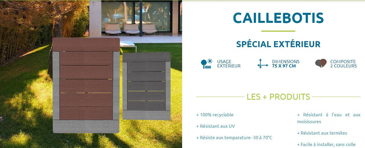 Caillebotis pour Douche Solaire Extérieure Formidra