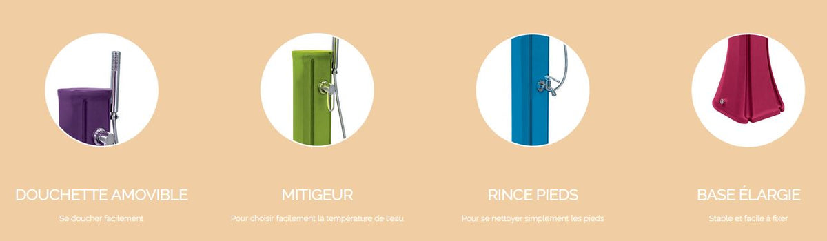 Douche Solaire Extérieure Formidra Happy Go 23L Anthracite
