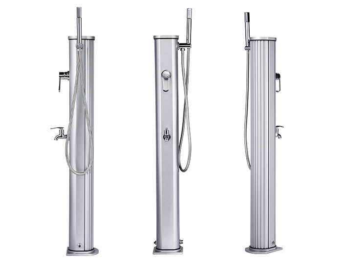 Douche Solaire Extérieure en Aluminium Formidra Jolly Go avec Mitigeur