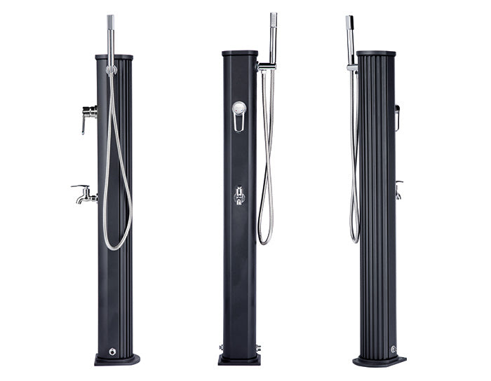 Douche Solaire Extérieure en Aluminium Formidra Jolly Go avec Mitigeur