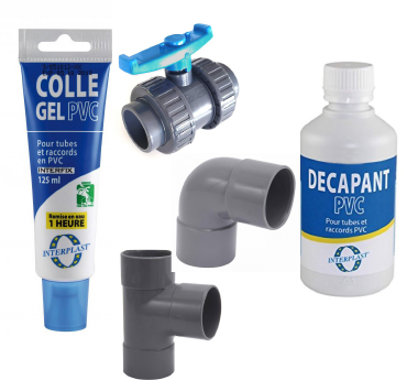 Kit By-Pass 50 mm pour Pompe à Chaleur et Filtration de Piscine