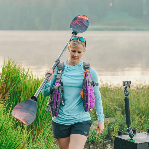 Vibe Ember Adjustable Carbon Fiber Kayak Paddle (240–260 cm)