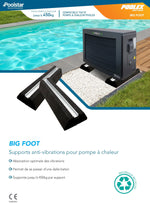 Pair of Big Foot Poolex Anti-Vibration Mounts for Heat Pump