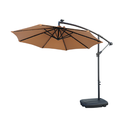 Parasol Déporté pour Spa avec Éclairage Solaire LED NetSpa