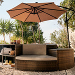 Parasol Déporté pour Spa avec Éclairage Solaire LED NetSpa