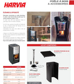 Complete Harvia M3 Wood Sauna Heater Pack (Flue and Protection)