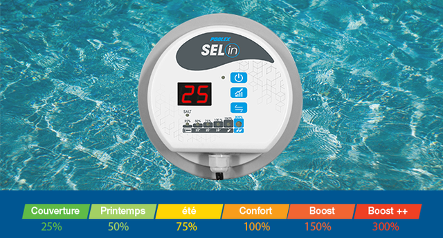 Électrolyseur au Sel Intelligent Poolex Sel In avec Cellule Autonettoyante