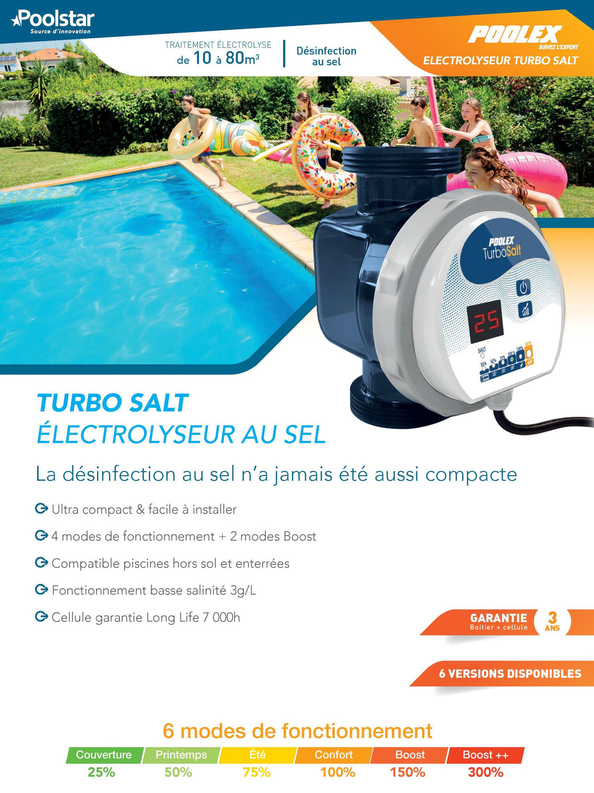 Electrolizador de sal Poolex Turbo Salt para piscina
