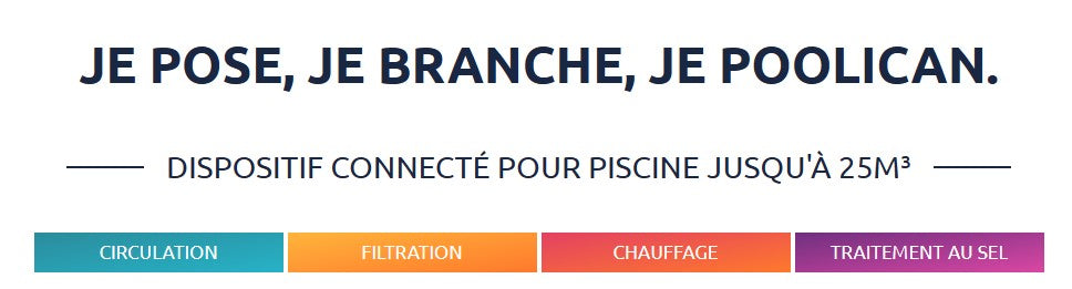 Bloc de Filtration Tout-en-Un 4-en-1 Poolex Poolican avec Pompe à Chaleur