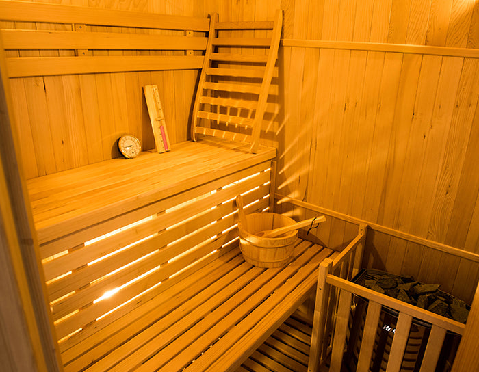 Traditional Zen Steam Sauna in Canadian Spruce