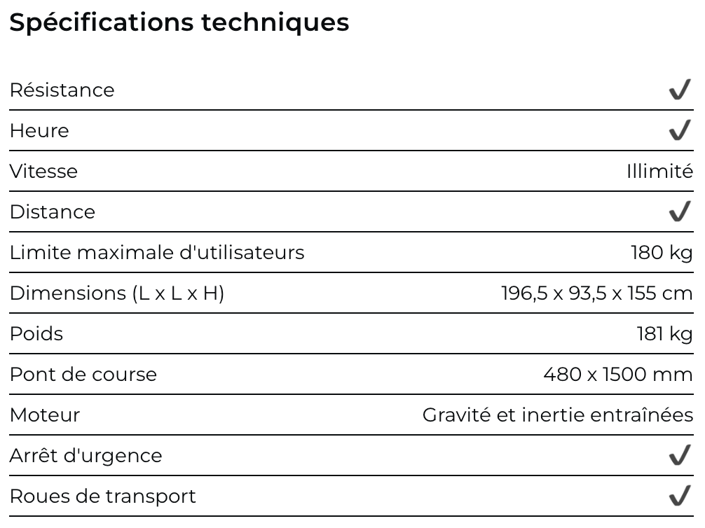 Tapis de Course Incurvé Non Motorisé DKN Curve