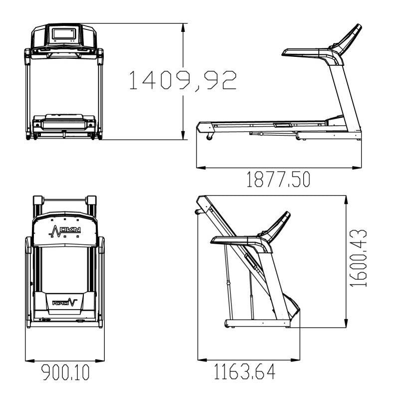 DKN Road Run Motorized Treadmill
