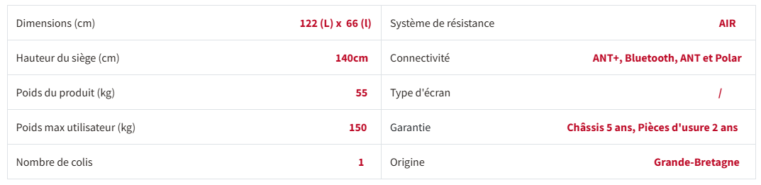 Wattbike Air High-Intensity Air-Resistance Indoor Exercise Bike