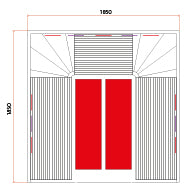 Holl's Canopée Infrared Sauna| Sports Area