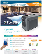 Bloc de Filtration Tout-en-Un 4-en-1 Poolex Poolican avec Pompe à Chaleur