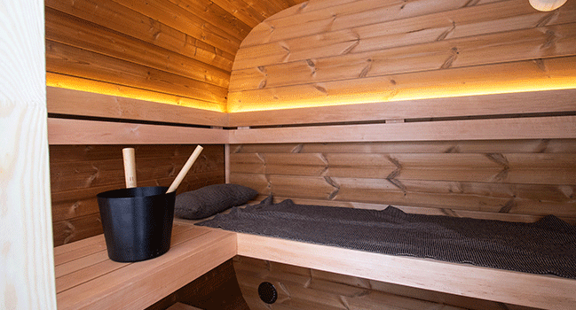 Sauna de vapor Holl's Onyxia Cube de exterior | Espacio Deporte