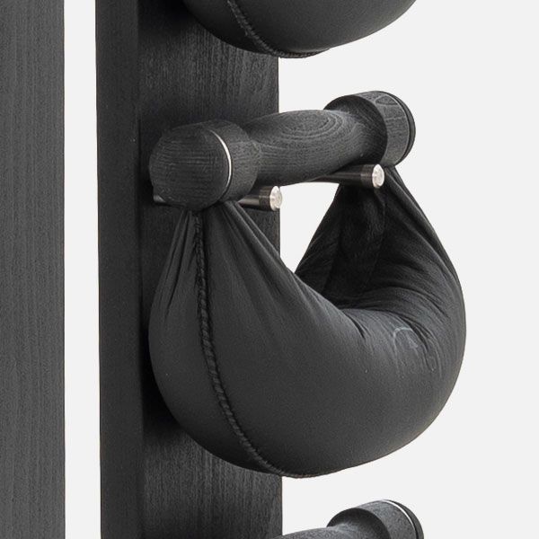 NOHRD Swing Tower 2-8kg | Tour d'Haltères Cuir & Bois Massif| Espace Sport