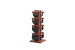 NOHRD Swing Tower 2-8kg | Tour d'Haltères Cuir & Bois Massif| Espace Sport