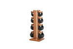 NOHRD Swing Tower 2-8kg | Tour d'Haltères Cuir & Bois Massif| Espace Sport