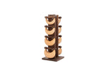 NOHRD Swing Tower 2-8kg | Tour d'Haltères Cuir & Bois Massif| Espace Sport