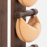 NOHRD Swing Tower 2-8kg | Tour d'Haltères Cuir & Bois Massif| Espace Sport